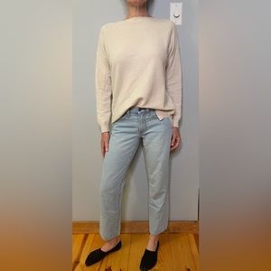 VANS WIDE LEG ANKLE LENGTH LIGHT WASH JEANS SIZE 1 / 25